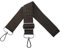 Schultergurt für Tasche Taschengurte zum Wechseln, Verstellbar Taschengurt Breit 3.8cm mit Silber Karabiner - Taschenband Schulterriemen Tragegurt für Handtaschen Damen, Dunkel Kaffee, K32