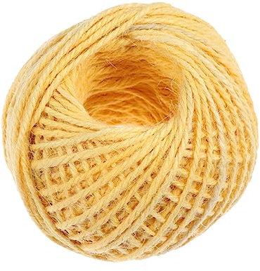 Angoily 1 Rolle Tag-Seil Geländer Makramee-Schnur Bänder basteln natürliche Jute Kabel geschenkdeko Ornamente Decor Multipurpose Twine Jute Twine Haushaltspapierseil farbiges Hanfseil