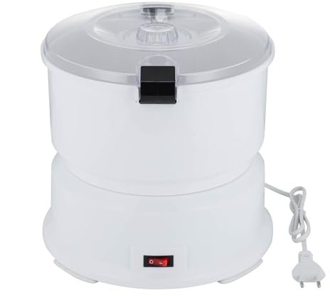 Kartoffelschäler Elektrisch 85 Watt Kartoffelschälmaschine Elektrischer Kartoffel-Schäler mit Salat-Schleuder (25.5 * 27cm)