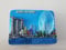 Singapore Tourist Souvenir Fridge Magnet, Marina Bay Sands and Singapore Flyer, 7 cm x 5 cm, Blue