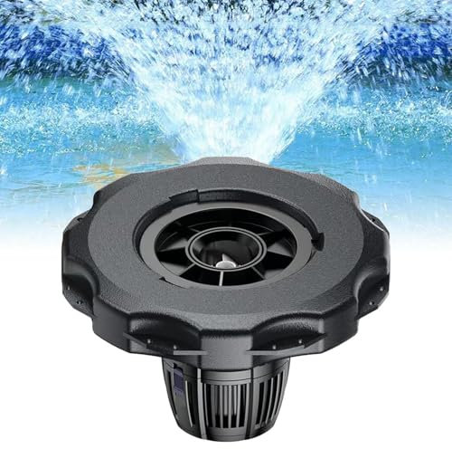 Grande pompa galleggiante per fontana con getti e filtro a 360°, portata 20000l/h, include cavo di alimentazione da 10 m e albero in ceramica, ideale per laghetti di pesci, piscine e giardini
