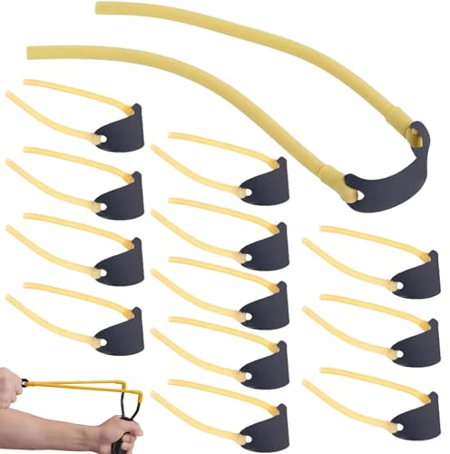 12 Stück Schleudergummi, Naturlatex Schleuder Gummiband, Ersatzgummi für Schleuder, Passend für Die Meisten Schleudern, Ideal für Outdoor-Aktivitäten und Die Jagd