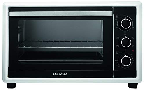 Brandt – Mini four Multifonction – Capacité 42L – Bandeau mécanique – 5 positions de cuisson – 1800W – Accessoires : lèchefrites, grille et pince – Blanc FC420MUW