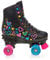 RAVEN Rollschuhe Roller Skates für Kinder Erwachsene Mädchen Damen verstellbar (Trista Black, 31-34 (20-21,5cm))