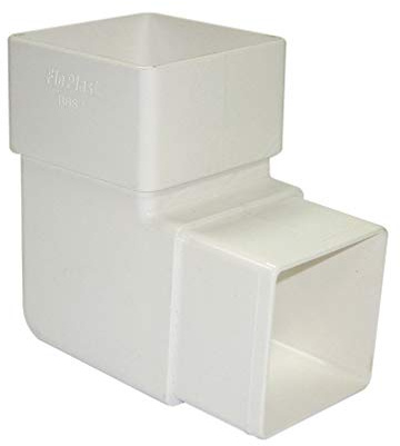 Square LINE Static Caravan Gutter 90 Degree Offset Bend White GUTTERING RAIN