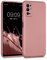 kwmobile Case kompatibel mit Xiaomi Redmi Note 10 5G Hülle - Schutzhülle aus Silikon metallisch schimmernd - Handyhülle Metallic Rosegold