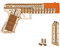 Wood Trick Defenders Gun 3D Wooden Puzzles for Adults and Kids to Build - Shoots up to 13 ft - 2 Clips - 9x5 in - Wooden Model Kits for Adults and Kids - 14+…