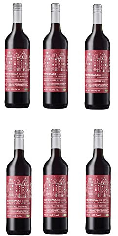 IKEA Glühwein VINTERSAGA 2022 mit natürlichen Aromen - 6-er Set roter Glühwein mit 12% vol. und 750ml pro Flasche