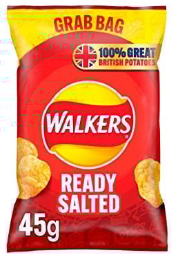Walkers Ready Salted Crisps Grab Bag 45g