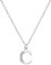 Kraven S925 Silver Initial Necklace Charm Necklace, Dainty Cubic Zirconia Letter Dainty Necklaces Jewelry Birthday Gifts for Women Girls (C)