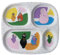 PLATEAU À 4 COMPARTIMENTS BARBAPAPA - Pour Enfant 6Mois+ - Mélamine - Sans BPA - 24 x 21- Lavable Au Lave-Vaisselle - MULTICOULEURS-