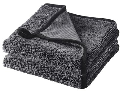 Shiny Bath Trockentuch, Shiny Wipes Tücher Original, Fast Dry Trockentuch 40x60cm, Shiny Bath XXL Trockentuch, Twist Pile Microfiber Cloth, Duschkabinen Tuch zum Wasser Abziehen in Dusche & Bad(2PCS)