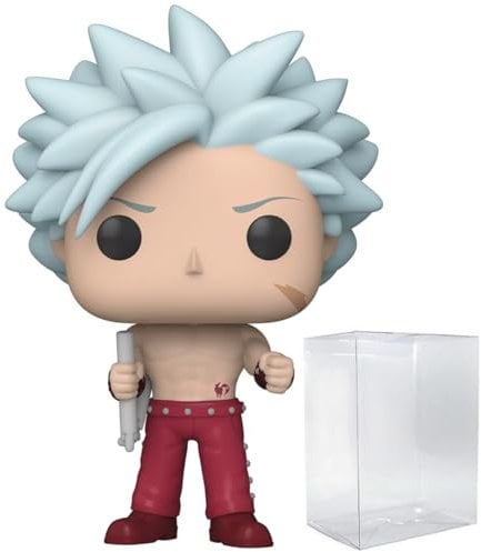 POP Anime: Seven Deadly Sins - Ban Funko Vinyl Figure (Bundled with Compatible Box Protector Case), Multicolor, 3.75