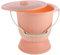 SEWOART Spucknapf-Urinal Bettpfanne mit Deckel Urintöpfe Tragbare Toilette Urinal Toilette Spucknäpfe Urinal Erwachsener Urineimer Nacht Urinal Nachttopf ältere pp Rosa