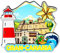 Orlaybar 3592 Dekorativer Magnet, Gran Canaria, Kanarische Inseln, Spanien, 3D-Kühlschrank, Stadt, Reise, Souvenir, Touristen, handgefertigt, Handwerk, Kühlschrankmagnet, Heimdekoration