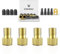 ETENWOLF 13pcs A200 Brass Presta Valve Adapter Set, Convert Presta to Schrader Valve Adaptor for Blike, Bike Pump Adapter,Easy Inflation with Standard Pump or Air Compressor, Includes 8 Valve Caps