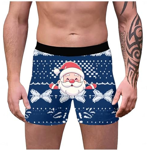 GFPGNDFHG Damen Dirndl Boxershorts Herren Weihnachten Nikolaus Geschenke Boxershorts Mit Foto Unterhosen- Herren Nur Der Lustige Adventskalender Lustig Männer