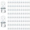 Lanuovx 100 Stück W5W T10 12V 5W Standlicht Lampe Glassockellampe für Parklicht, Positionslicht, Kennzeichenbeleuchtung, Innenbeleuchtung