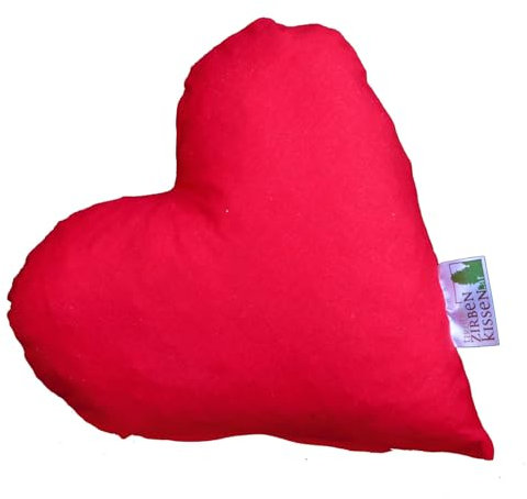 Generisch Zirbenkissen Zirbenherz, 23 cm, rot