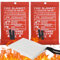 2 Pièces Couverture d'urgence Ignifugée, Couvertures Anti-Feu Ignifuge pour Maison Cuisine, 100x100CM Couverture D'Incendie de Secours de Fibre de Verre pour Bureau Camping Fourneau Garage