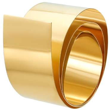PH PandaHall Rollo de 1 m de chapa de cobre, 50 x 0,5 mm, placa metálica para moldes para creación de joyas, manualidades, reparaciones eléctricas