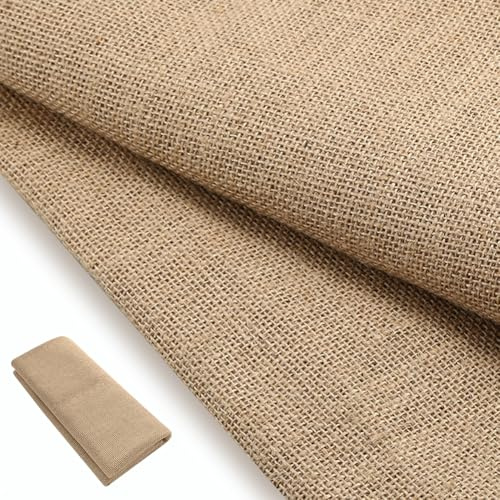200cm Jute Stoff Meterware 160cm Breit, Sackleinen aus Naturfasern 280g/m², Jutestoff zum Nähen, Basteln, Dekostoff für Haus, Gartenarbeite, Parteien Accessoires, DIY Projekte (Jute, Dichte 70)