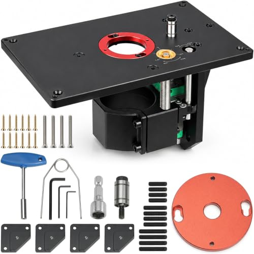 Oberfräsenhebetisch - Frästisch für Oberfräse, Trimmmaschine Inverted Lifting Table, für Holzbearbeitung, Kunststoffverarbeitung