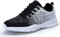 KOUDYEN Laufschuhe Atmungsaktiv Turnschuhe Schnürer Sportschuhe Sneaker für Herren Damen,XZ746-W-blackwhite-EU38