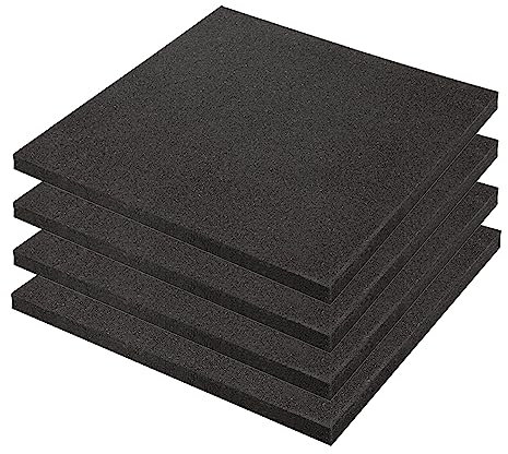 KingsBox Tappeto Palestra, Pavimento Gommato Palestra Royal 4Pcs 50x50x2 cm per Home Gym, MADE IN EUROPE, Tappeto Fonoassorbente Protettivo, Durevole, Antiurto, Resistente all'Acqua, Multiuso