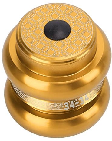 VGEBY Bike Headset, 34mm Double Bearings Headset Bicycle Front Fork Stem Headset for Mountain Road Bike(gold) Bicycles And Spare Parts