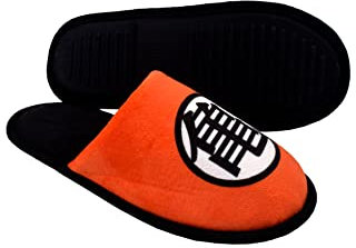 CYPBRANDS Unisex Zp-1138-db Dragon Ball Hausschuhe offen, Goku-Design, weich, Größe 38/39, Gelb und Schwarz, offizielles Produkt (CyP Brands), Medium