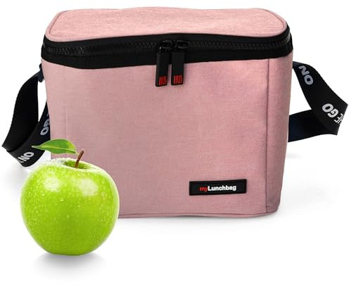Iris Barcelona - Bolsa Térmica Porta Alimentos 4L Rosa - Bolsa Almuerzo, Bolsa Isotérmica para Comida, Lunch Bag Portátil, Bolsa Nevera Pequeña para Trabajo y Picnic, Mantiene Frío hasta 8 Horas