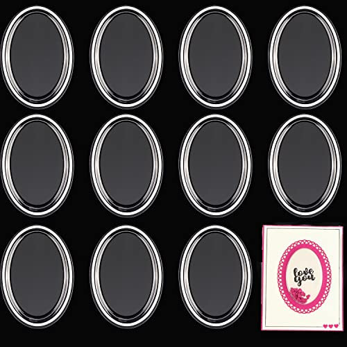 20 Stück Ellipse dimensionale Shaker-Größen 4,8 cm x 6,4 cm Durchmesser für geschwollene Shaker-Abdeckungen, Shaker Fenster, Blisterpapier, Basteln, Kartenherstellung Kunstprojekte, Handwerk