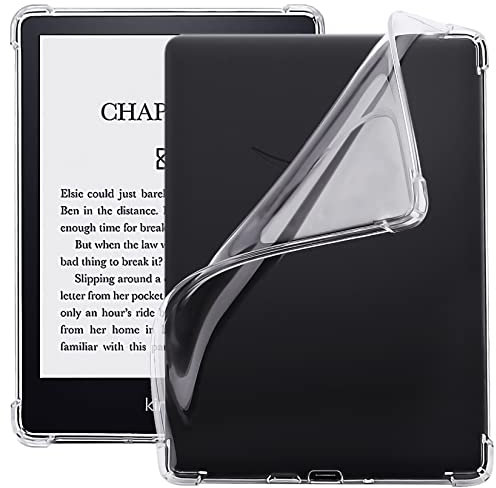 WALNEW Hülle für Kindle Paperwhite 2021-Transparente Schutzhülle Case für 6,8-Zoll Kindle Paperwhite 11. Generation (2021) und Signature Edition(Modell Nr. M2L3EK/ M2L4EK), Schlanke, Weiche