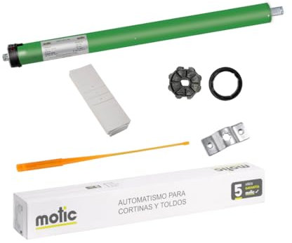 Motor para persianas enrollables con mando a distancia, Para tubo octogonal de 60 mm para persianas, Motores tubulares, con mando radiofrecuencia. Incluye mando MOTIC - Radio Mot 50