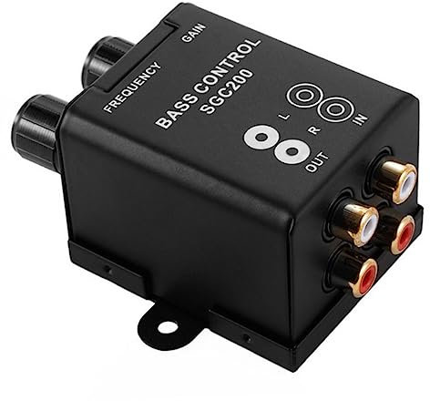 FUNOMOCYA Auto Pegelregler Stereo Gain Level Bass Audio Lautstärkeregler Für Auto Stereo Gain Level Bass Audio Lautstärkeregler