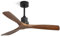 CACI Mall Wood Ceiling Fan no Light,Walnut,52 Ceiling Fan Without Light,with Remote,Solid Wood 3 Blade Ceiling Fans,Bedroom, Living Room, Farmhouse, Porch
