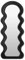 SensaHome Wavy gepolsterter Standspiegel – Ganzkörperspiegel Wildledersamt – 60 x 160 – Schwarz