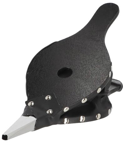 Paluplus Soffiatore Manuale per Camino, misura 37x13,5 cm, Accendifuoco in Legno e Pelle Nera, per legna e carbonella, Accensione Rapida, Mantice per Camino, Focolare, Braciere, Stufa a Legna -5153