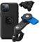 Quad Lock Motorcycle Handlebar Phone Mount Kit with Vibration Dampener and iPhone 12 Pro Max MAG Case