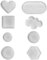 YFaith Stampi Silicone per Resina, 8 Pezzi Stampi per Resina Epossidica, 6 Forme, Stampi per Gesso, Stampo per Vassoio in Gesso per Realizzare Sottobicchieri, Vassoi, Decorazioni