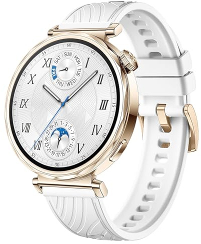 VELULYX Silikonarmband von kompatibel mit Huawei Watch GT6 41mm/GT5 Pro 42mm/GT5 41mm/GT4 41mm/Huawei Watch 5 42mm, 18mm Sportarmband für Garmin Venu 2S/Venu 3S/Vivomove 3S/Vivoactive 4S