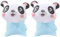 2pcs Manguitos Inflables para Nadar Manguitos Flotantes con Dibujos De Animales para Niños, Discos Flotantes para Nadar para Niños De 3 A 5 Años