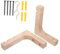 BAZEITFLOW 2 Piezas Madera para Colgar Plantas Soporte de Pared para Macetas para Decoración de Interiores y Exteriores Resistente y Duradero