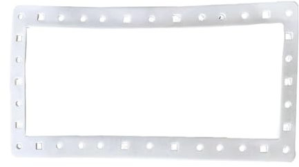 Pool Skimmer Gasket, Wide Mouth Seal, Butterfly Eva Sticker, Leak Proof Fit Flexible Durabled Material Ideal for Pool Spa Maintenance and Repair, 13.78x7.48 Inches