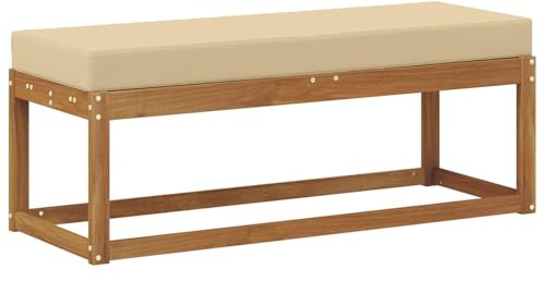 vidaXL Outdoor Hocker Bank Massivholz Akazie Natur