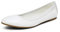 DREAM PAIRS Women's Sole-Flex White Ballerina Walking Flats Shoes Size 8.5 US/ 6.5 UK