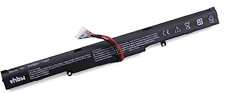vhbw Batterie Compatible avec ASUS R752LB, R752LJ, X751L, X751LA, X751MA, F450, FX53V, FZ53VD, K450J Laptop (2600mAh, 14,4V, Li-ION)