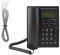 Eboxer LCD-Display Schnurgebundenes Telefon mit Freisprechfunktion 3-Gruppen-Alarme Desktop-Kabelgebundenes Telefon für Büro (Schwarz)