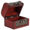 Betued Vintage petit coffre au trésor décoratif, boîte à bijoux vintage, étui de rangement en bois, organisateur de de serrure à bijoux en bois, coffret à bijoux vintage pour femmes(Pièce de cuivre)